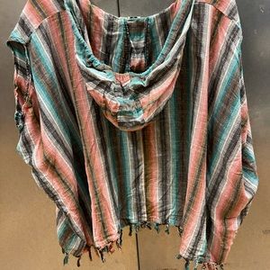 Roxy hooded beach coverup kimono